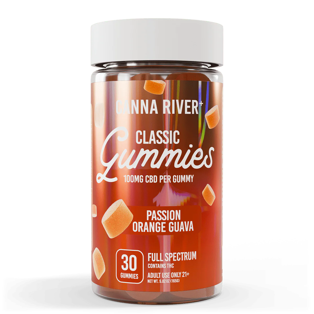 Canna River | Gomitas Classic CBD E. Completo 100mg/pza + Delta 9 THC 3mg/pza (Microdosis) | 30 piezas