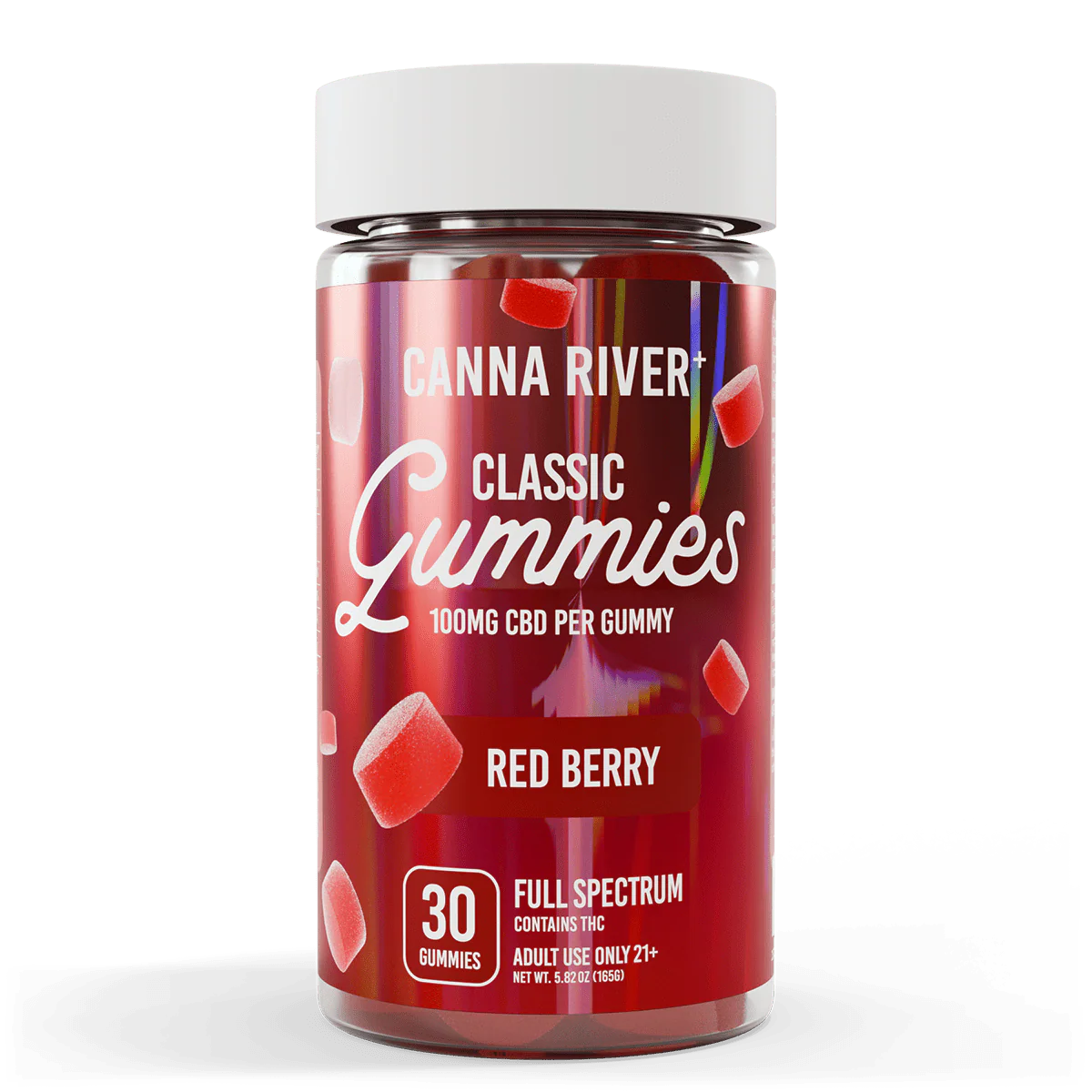 Canna River | Gomitas Classic CBD E. Completo 100mg/pza + Delta 9 THC 3mg/pza (Microdosis) | 30 piezas