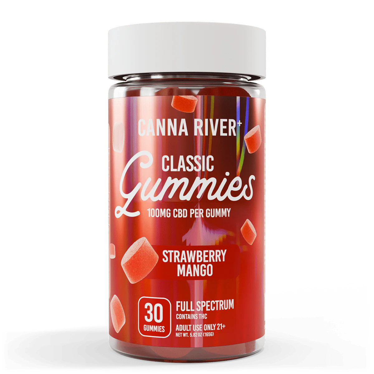 Canna River | Gomitas Classic CBD E. Completo 100mg/pza + Delta 9 THC 3mg/pza (Microdosis) | 30 piezas