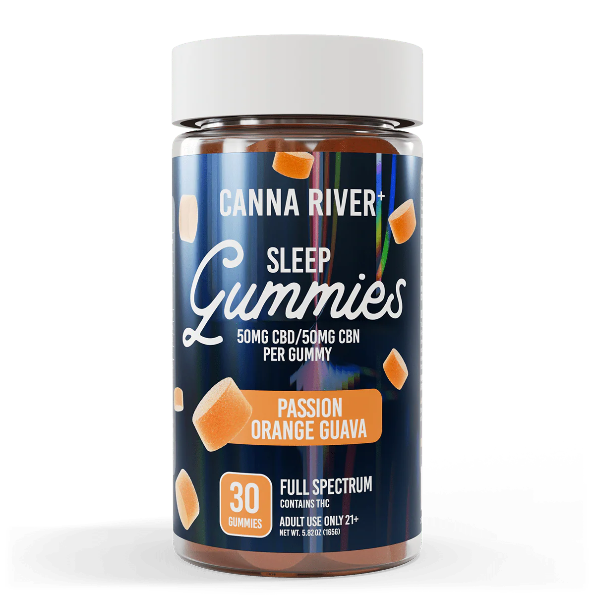 Canna River |  Gomitas Sleep CBD E. Completo 50mg/pza + CBN 50mg/pza + Delta 9 THC 3mg/pza | 30 piezas