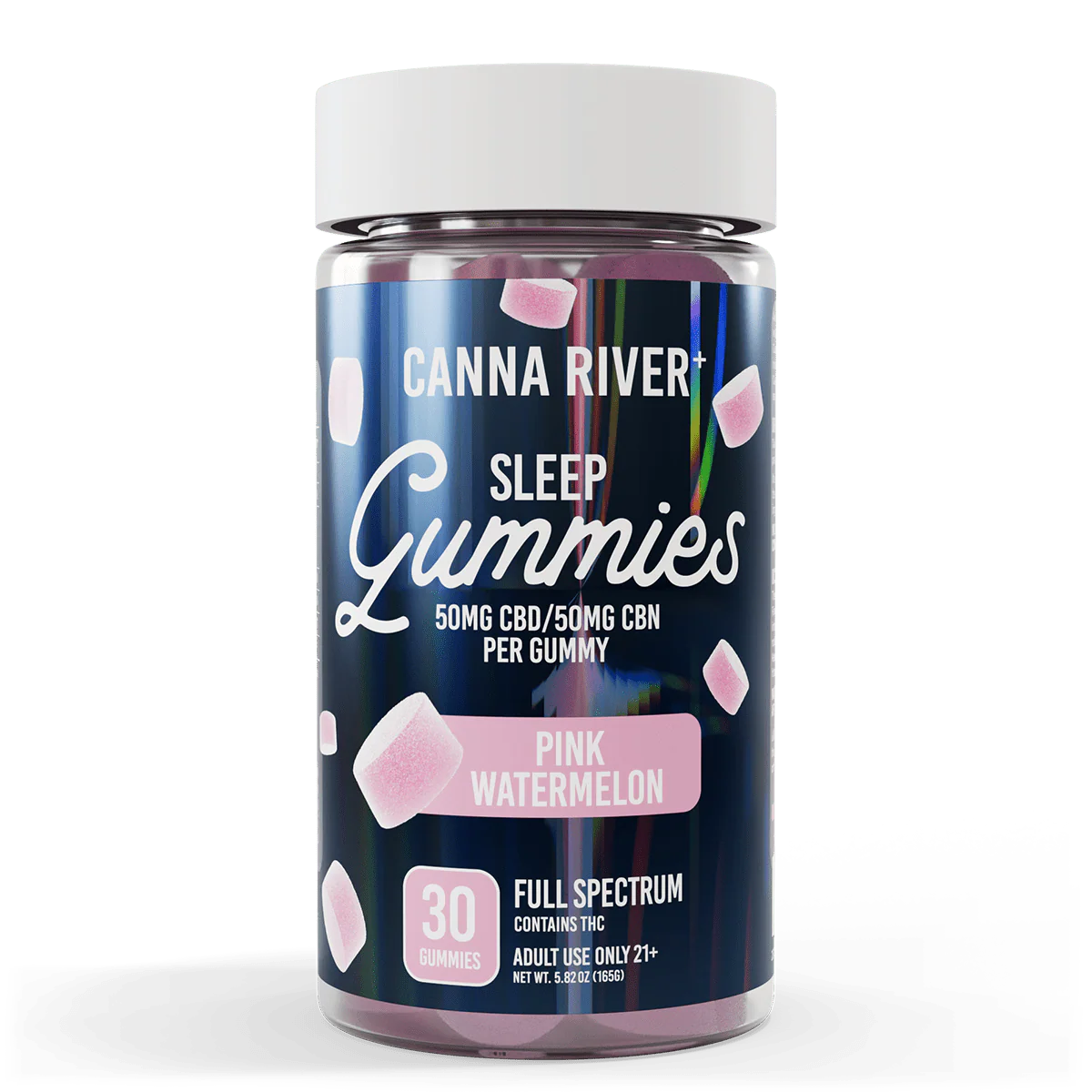 Canna River |  Gomitas Sleep CBD E. Completo 50mg/pza + CBN 50mg/pza + Delta 9 THC 3mg/pza | 30 piezas