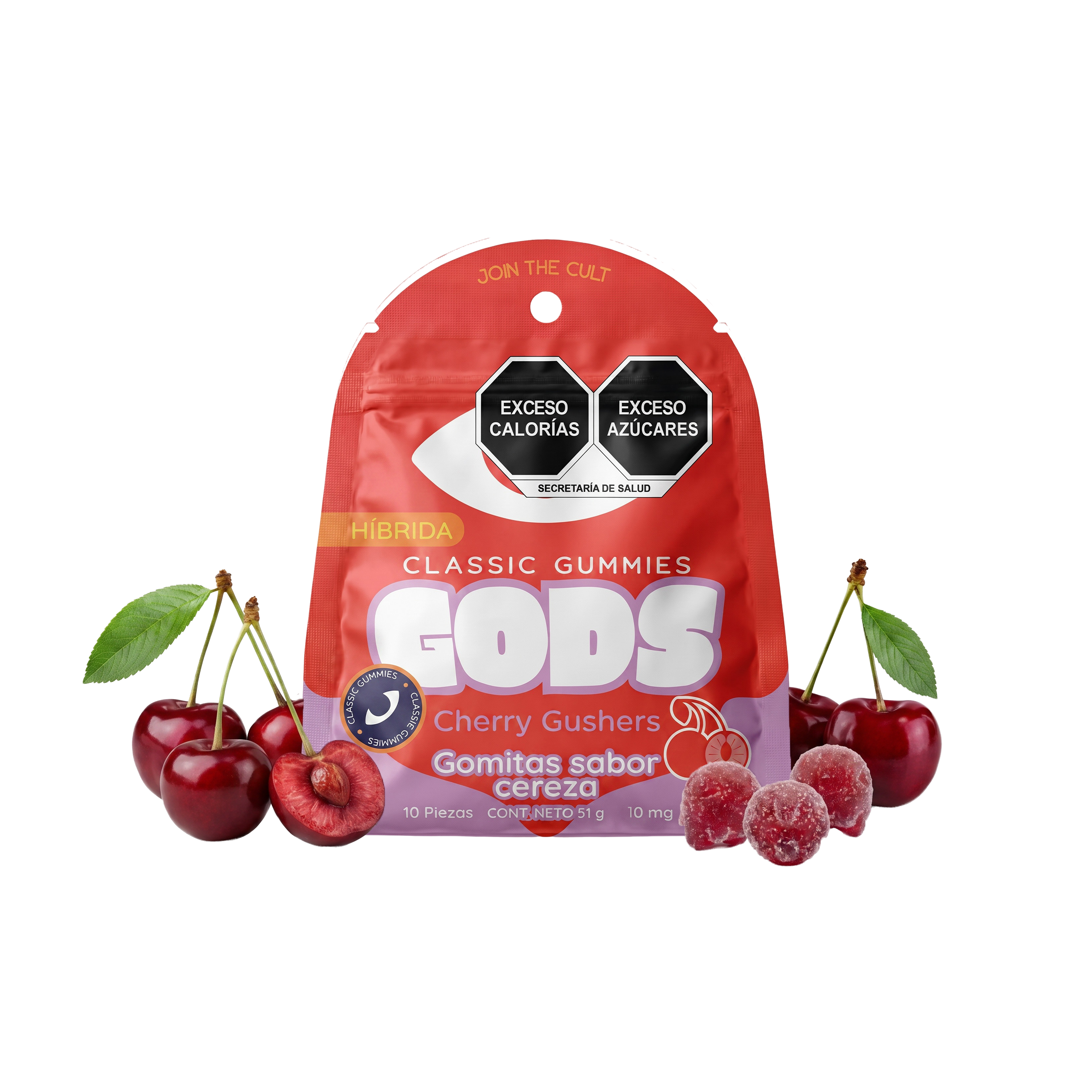 Gods Beard Cult | Gomitas Classic Delta 9 THC + HHC 10 mg/pza | 10 o 20 piezas