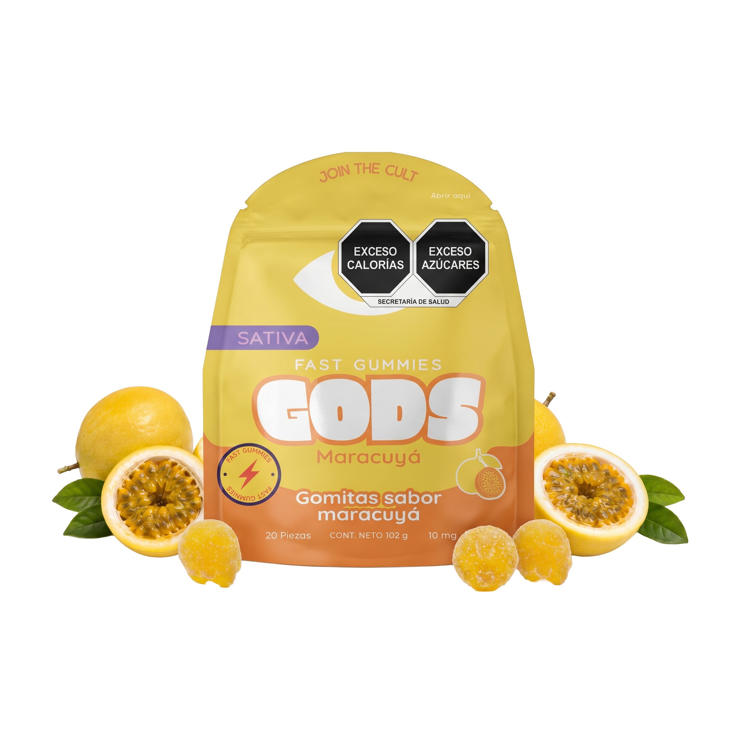 Gods Beard Cult | Gomitas Fast Delta 9 THC + HHC 10 mg/pza | 10 o 20 piezas