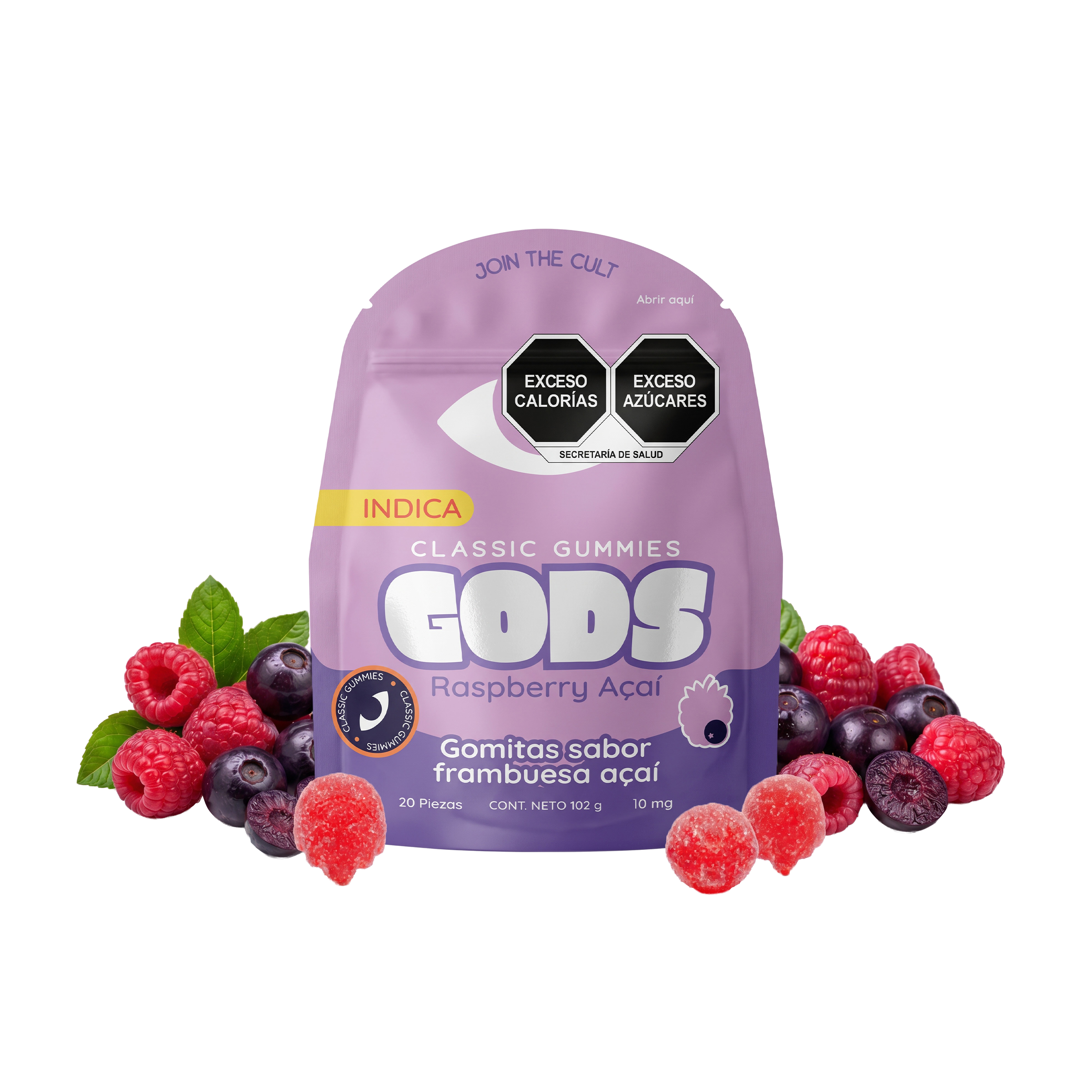 Gods Beard Cult | Gomitas Classic Delta 9 THC + HHC 10 mg/pza | 10 o 20 piezas