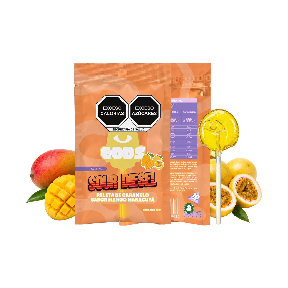 God´s Beard Cult | Paleta de caramelo Delta 9 THC 10 mg/pza | 1 pieza