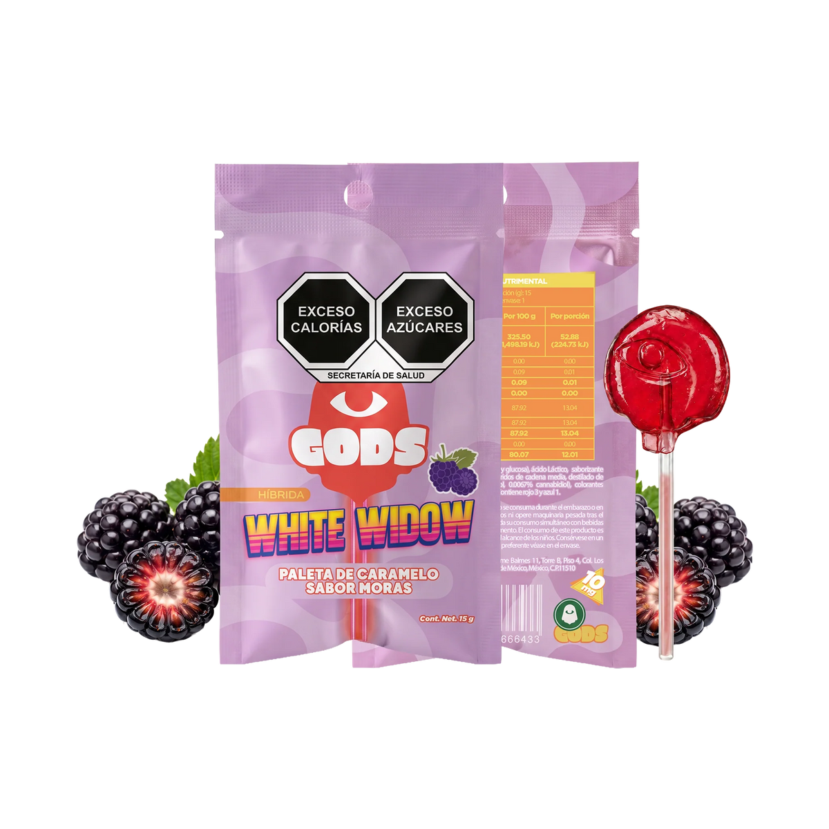 God´s Beard Cult | Paleta de caramelo Delta 9 THC 50 mg/pza | 1 pieza