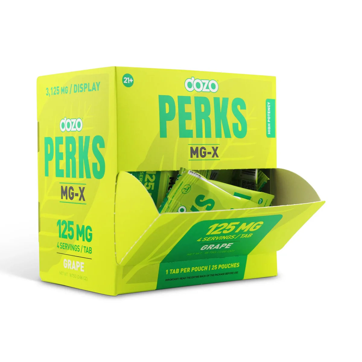 Dozo | Perks Tabletas 7-Hidroximitraginina 125 mg/pza | 1 pieza