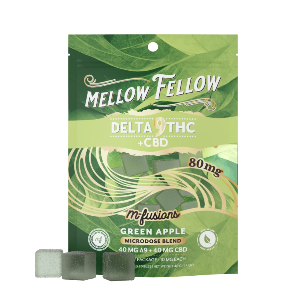 Mellow Fellow | Gomitas Live Resin Delta 9 THC 10 mg/pza + CBD 10 mg/pza | 20 piezas