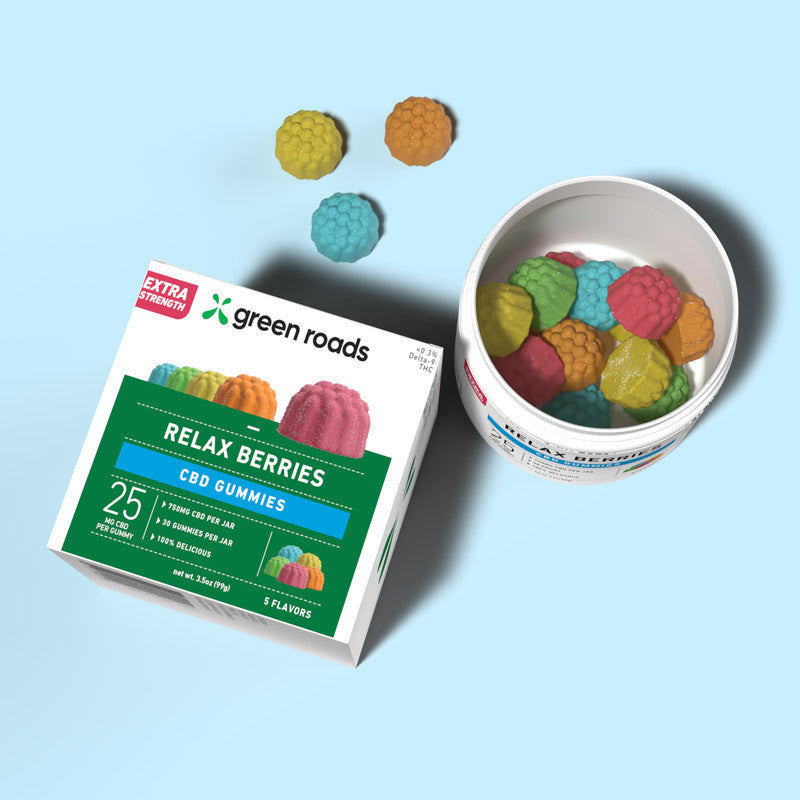Green Roads 🍀 | Gomitas Mix Frutal CBD de 25 mg/pza Extra Strength | 30 piezas