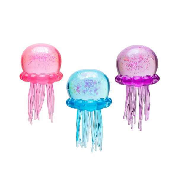 Schylling | Jelly Squish Neon Medusa | Juguete Sensorial |1 pieza