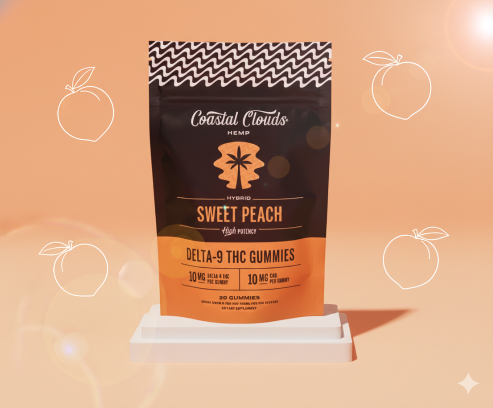 Coastal Clouds | Gomitas Delta 9 THC 10 mg/pza + CBD 10 mg/pza | 20 piezas
