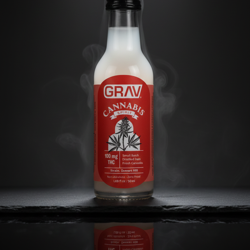 Grav | Bebida Cannabis Spirit Delta 9 THC 100 mg/pza | 50 ml