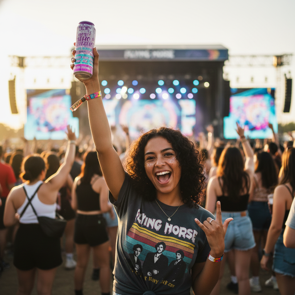 Flying Horse | Bebida Delta 9 THC 10mg/pza + CBD 10mg/pza + CBC 10mg/pza + THC-P 10mg/pza | 1 pieza