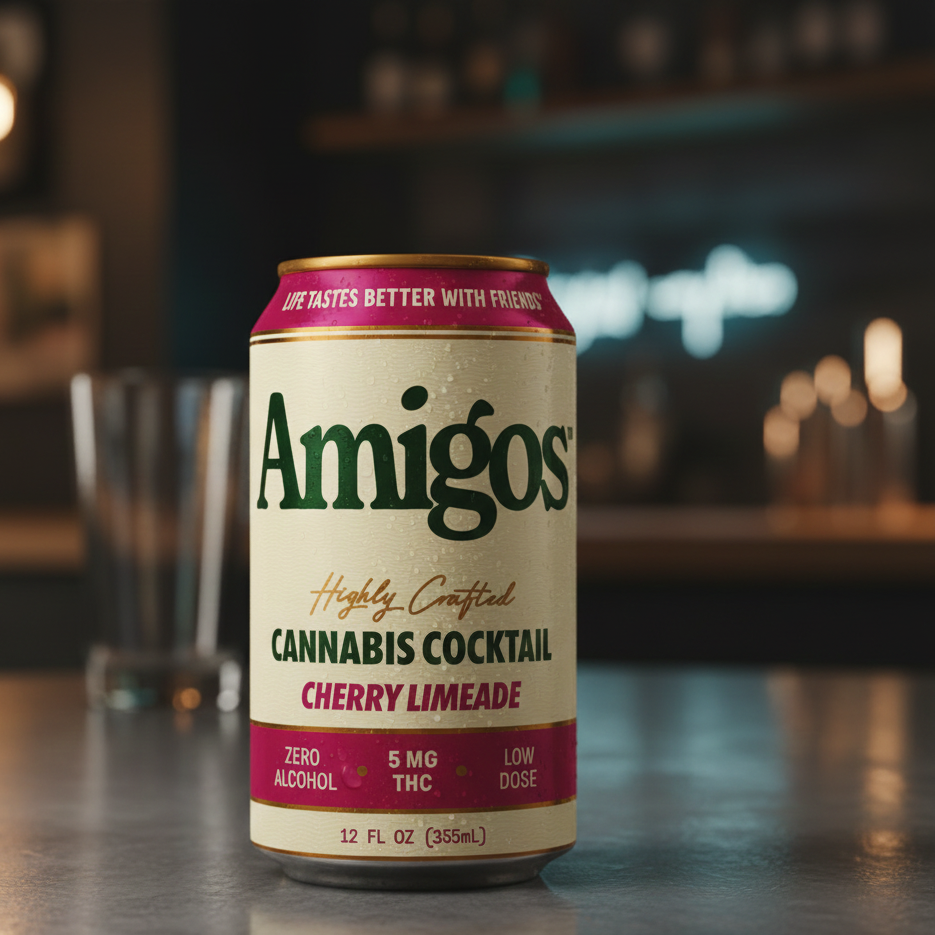 Amigos | Bebidas Delta 9 THC 10 mg/pza | 355 ml | 1 pieza