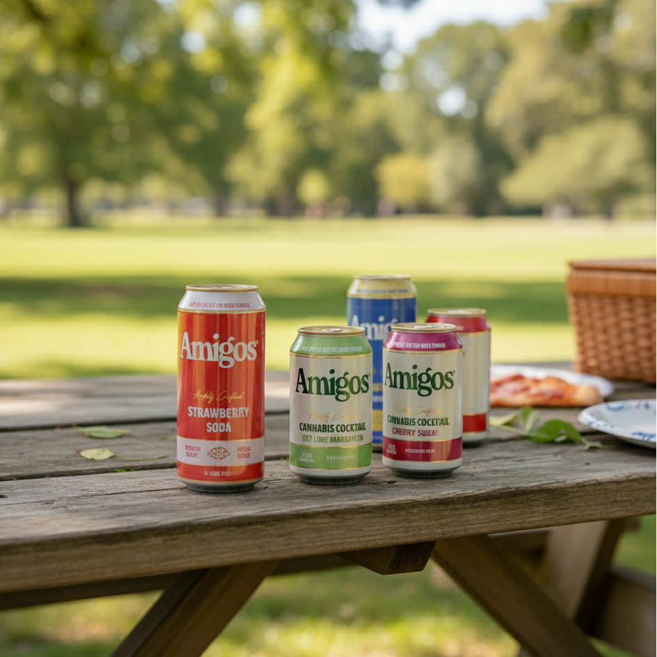 Amigos | Bebidas Delta 9 THC 10 mg/pza | 355 ml | 1 pieza