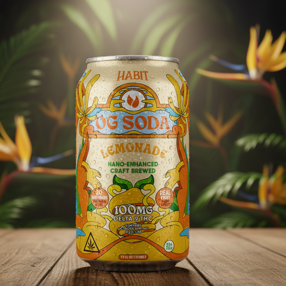 Habit | Bebidas Delta 9 THC 100 mg/pza | 355 ml | 1 pieza