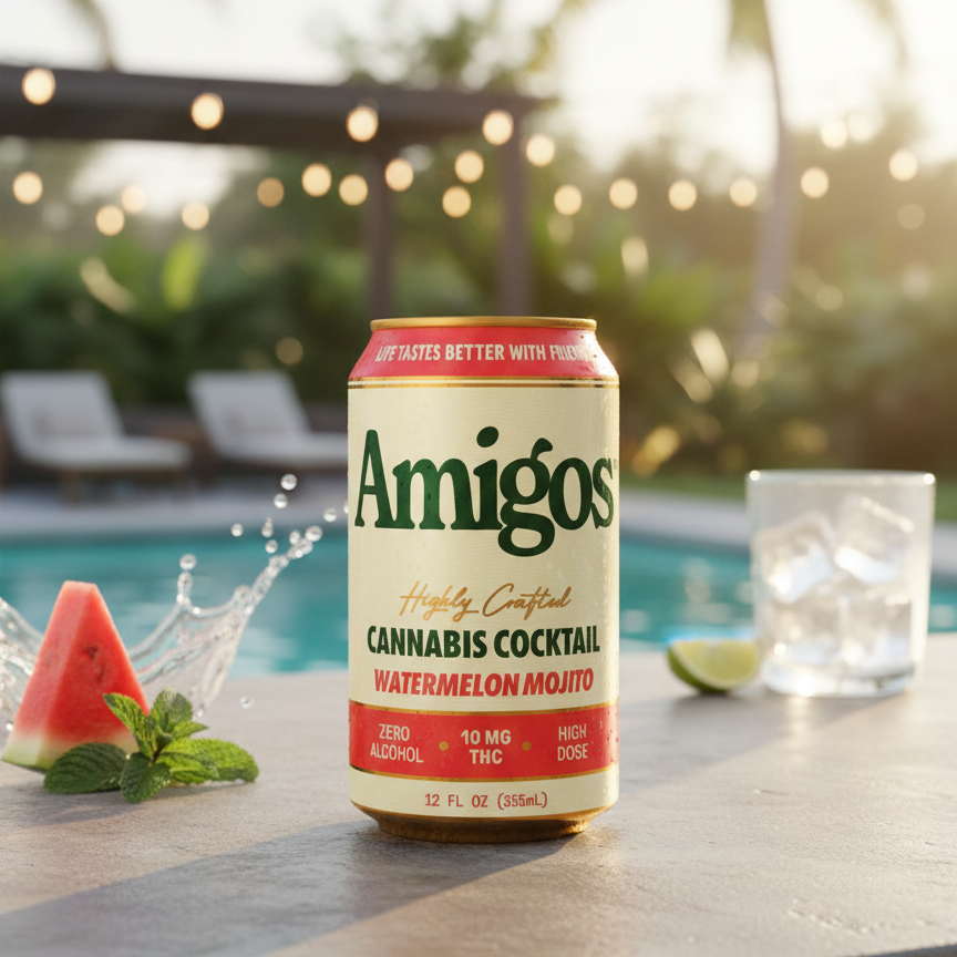 Amigos | Bebidas Delta 9 THC 10 mg/pza | 355 ml | 1 pieza