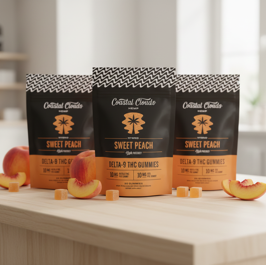 Coastal Clouds | Gomitas Delta 9 THC 10 mg/pza + CBD 10 mg/pza | 20 piezas