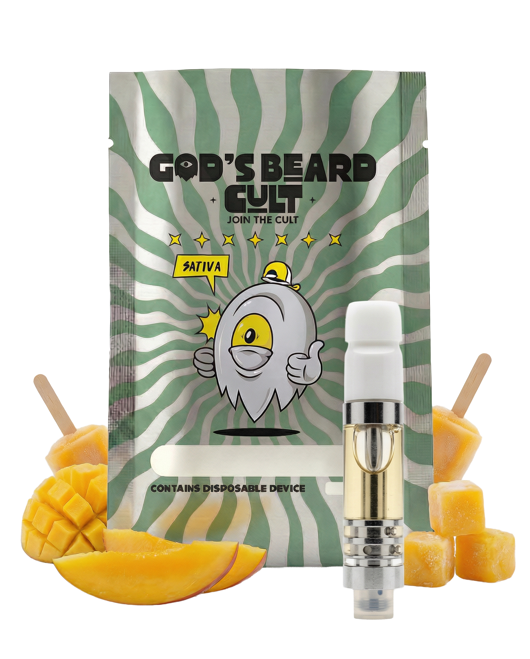 God´s Beard Cult | Cartucho de Wax Live Shatter HHC + HHC-P 2000 mg | 2 ml