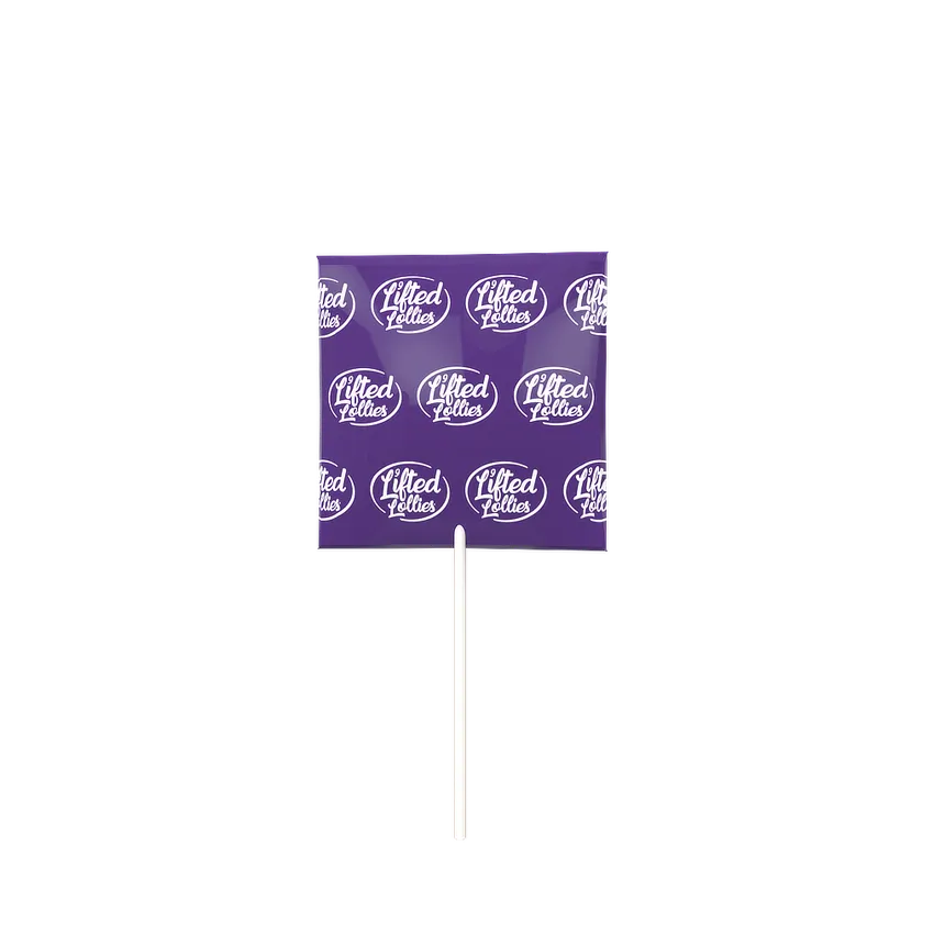 Lifted Lollies | Paleta de caramelo Delta 9 THC 20 mg/pza + 10 mg CBD E. Completo | 1 o 5 piezas