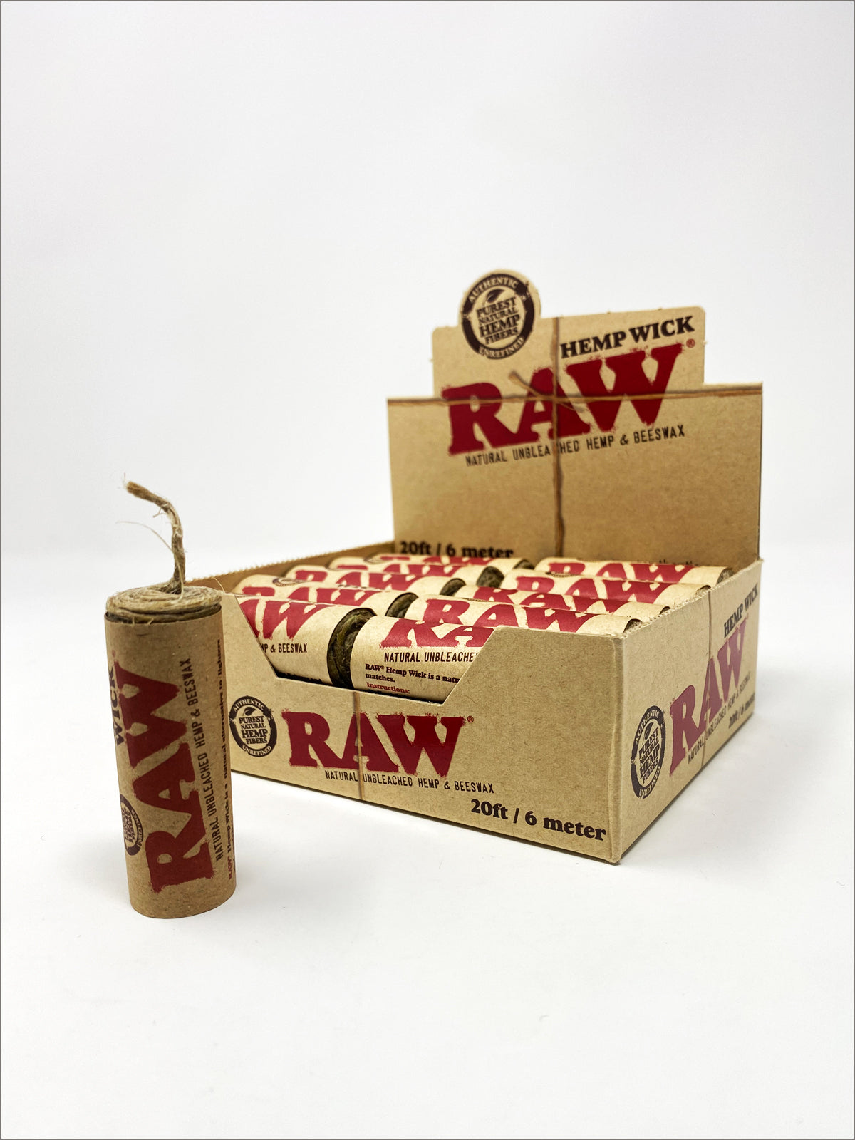 RAW | Hemp Wick Hasta 76 metros | 1 pieza