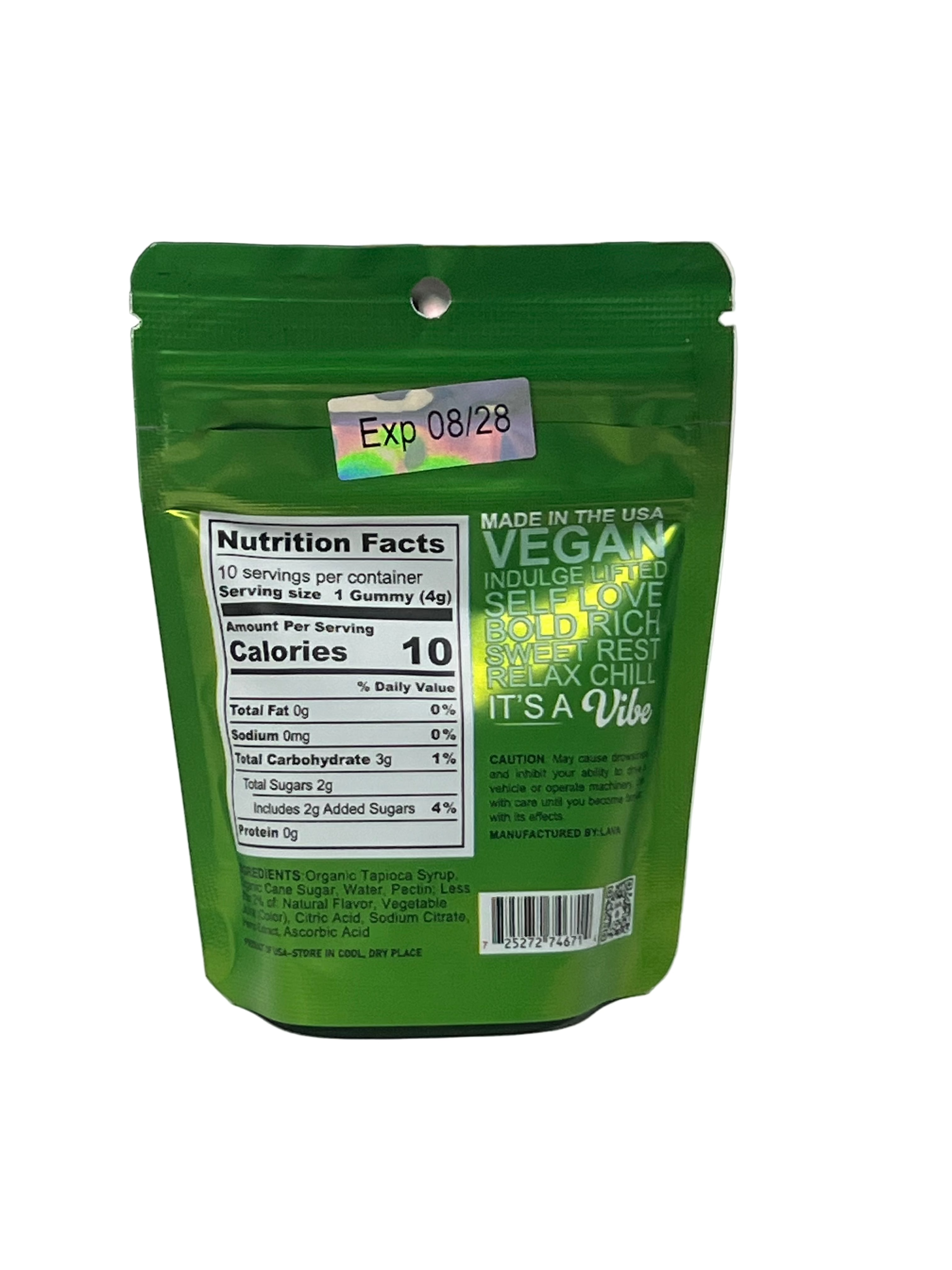 Lava | Gomitas Delta 8 THC 10 mg/pza + HHC 10 mg/pza + THC-P 5 mg/pza | 10 piezas