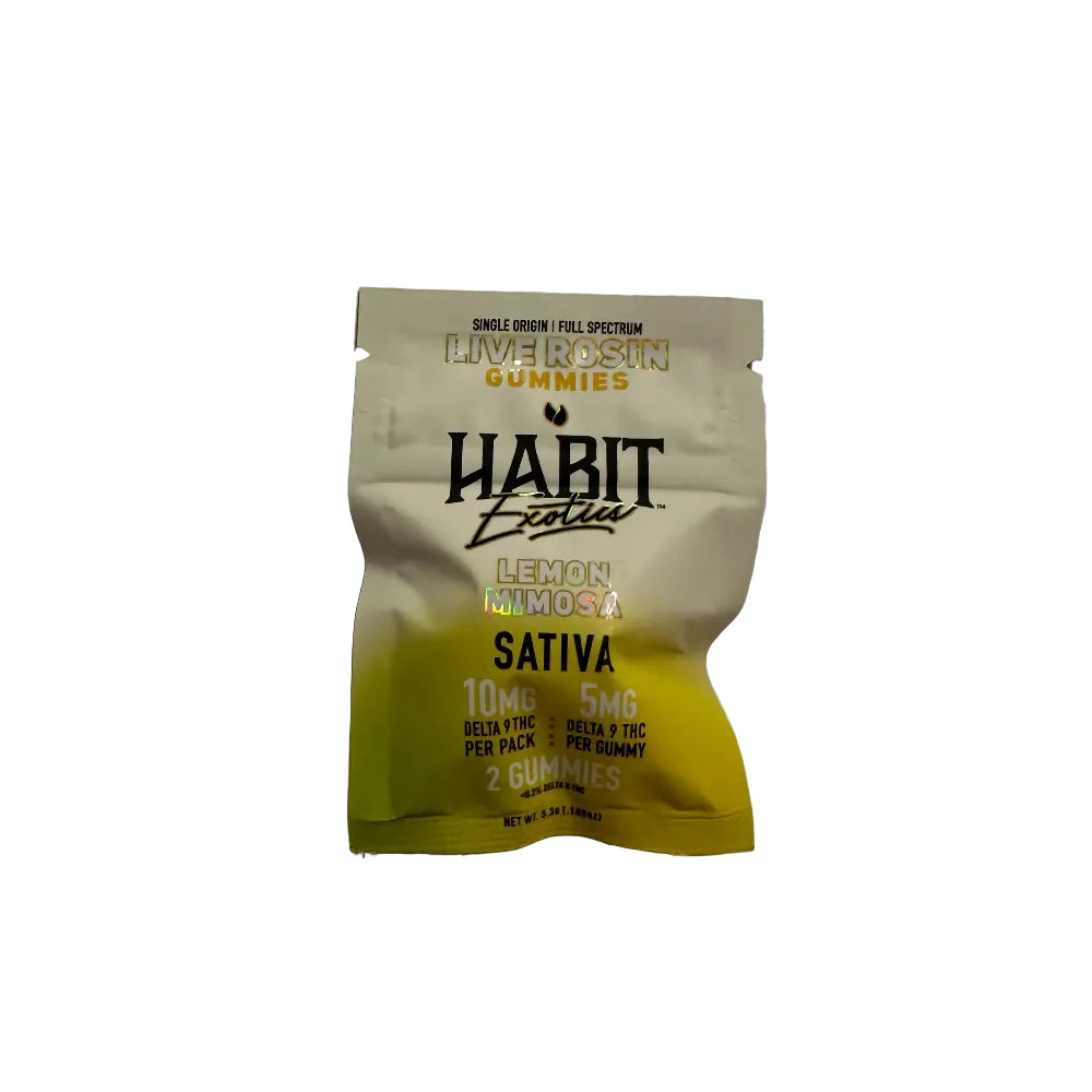 Habit | Gomitas Exotics Delta 9 THC Live Rosin 5 mg/pza | 2 o 20 piezas