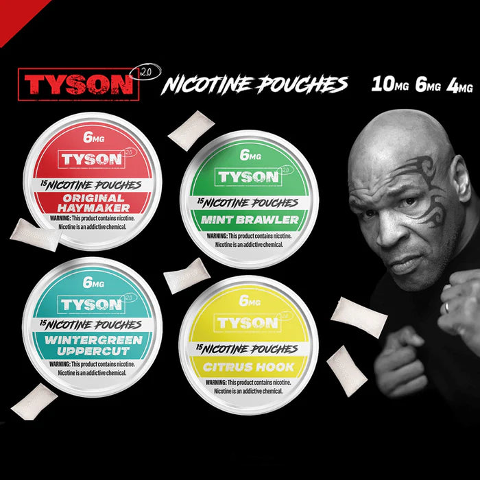 Tyson | Bolsas de Nicotina 6 mg/pza | 15 piezas