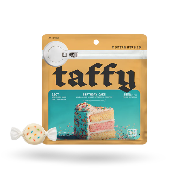 Modern Herb Co | Taffy Delta 9 THC 15 mg/pza | 5 o 15 piezas