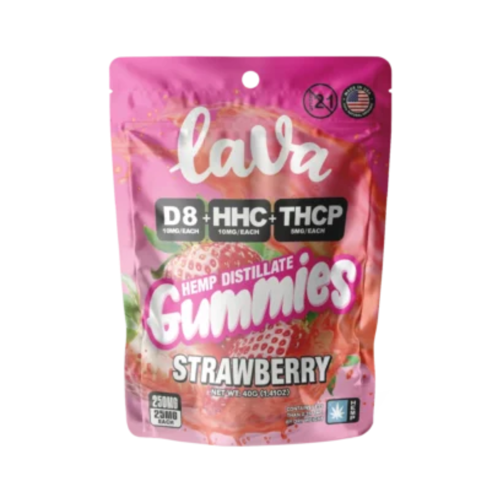 Lava | Gomitas Delta 8 THC 10mg/pza + HHC 10mg/pza + THCP 5mg/pza | 10 piezas