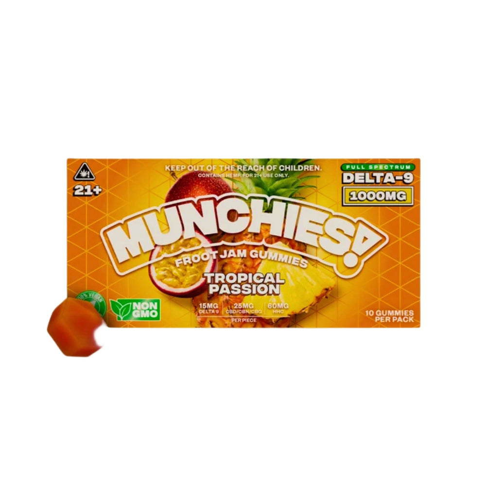 Delta Munchies | Gomitas Delta 9 THC 15 mg/pza + HHC 60 mg/pza + CBD 25 mg/pza | 10 piezas
