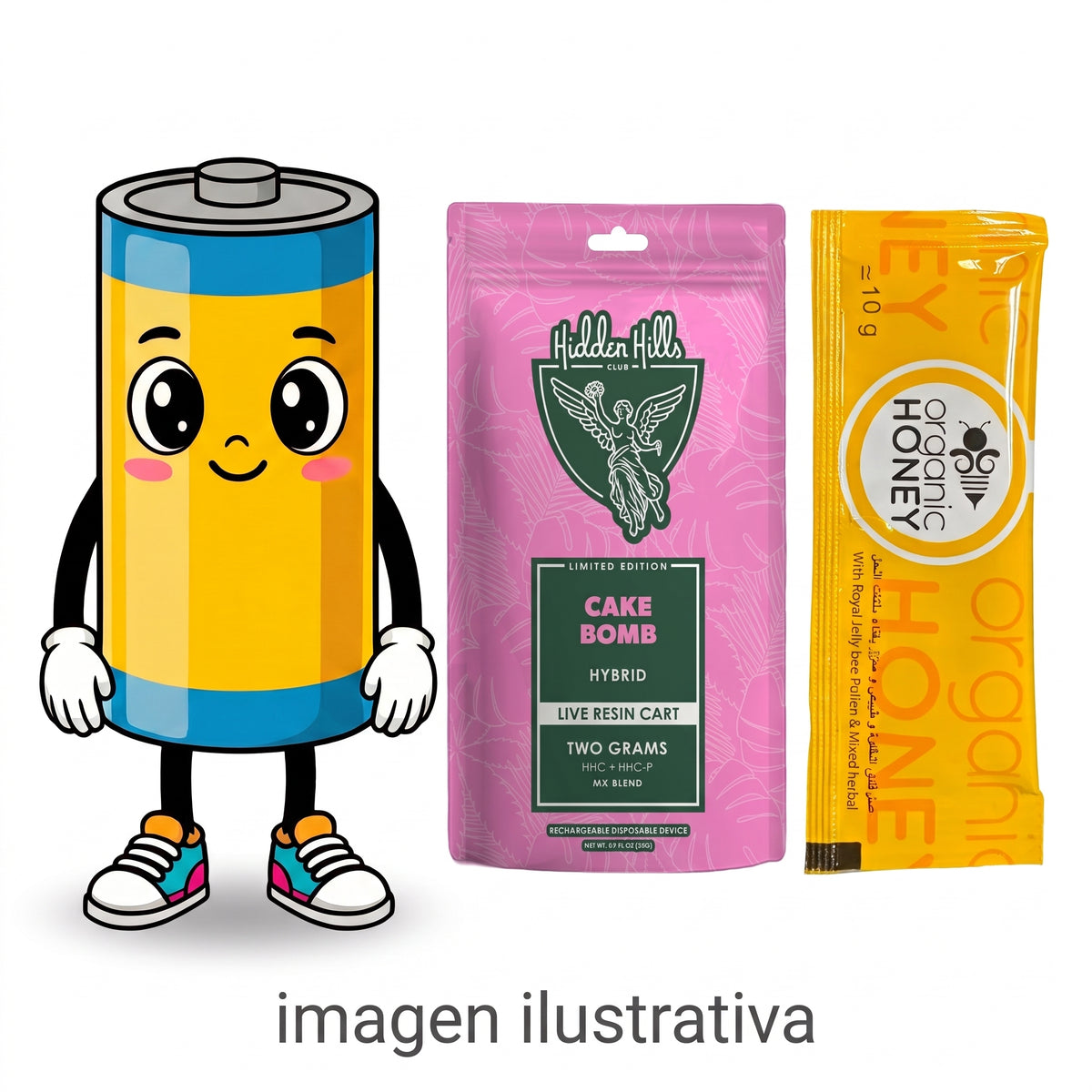 Organic Honey | Miel de Mejora Intimidad 10 g + REGALO CARTUCHO HIDDEN HILLS W.A.X 2gr + BATERIA 510 Sorpresa
