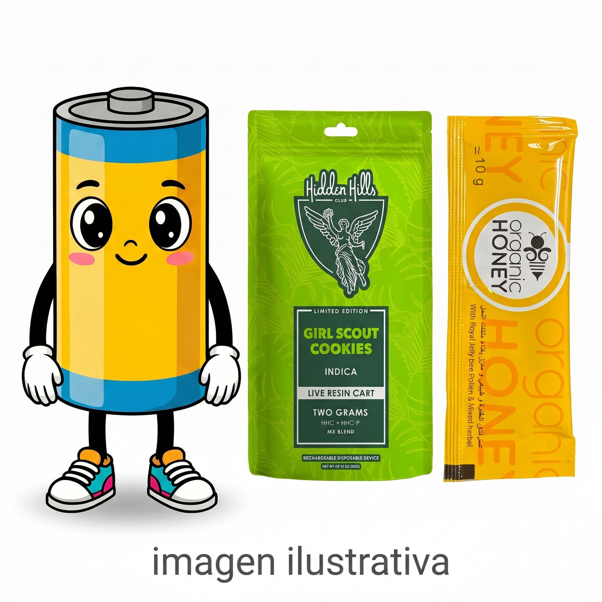 Organic Honey | Miel de Mejora Intimidad 10 g + REGALO CARTUCHO HIDDEN HILLS W.A.X 2gr + BATERIA 510 Sorpresa