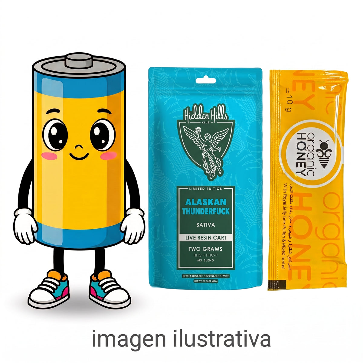 Organic Honey | Miel de Mejora Intimidad 10 g + REGALO CARTUCHO HIDDEN HILLS W.A.X 2gr + BATERIA 510 Sorpresa