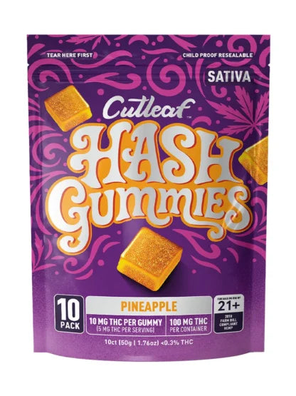 Cutleaf | Gomitas Hash Delta 9 THC 10 mg/pza | 10 piezas