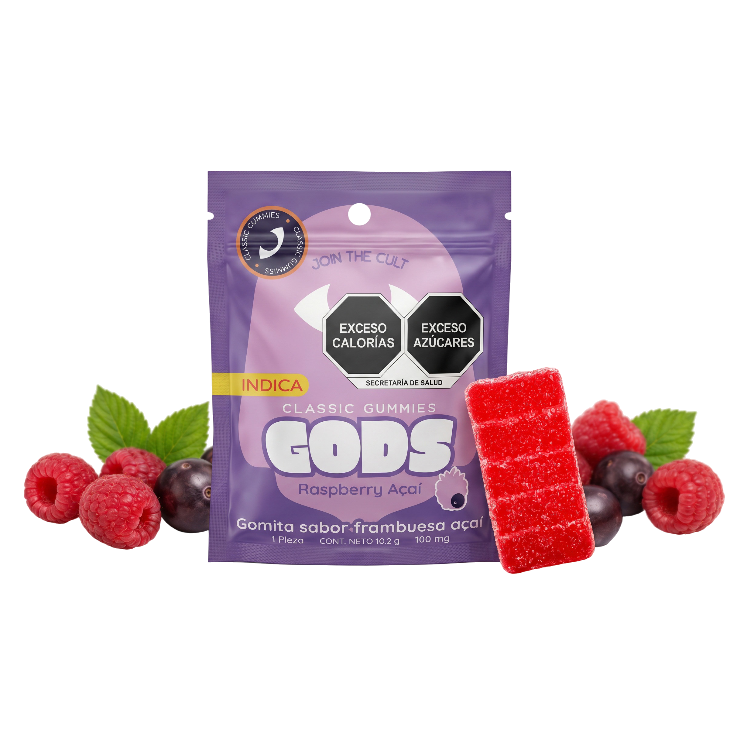 Gods Beard Cult | Gomitas Classic Delta 9 THC + HHC 100 mg/pza | 1 pieza
