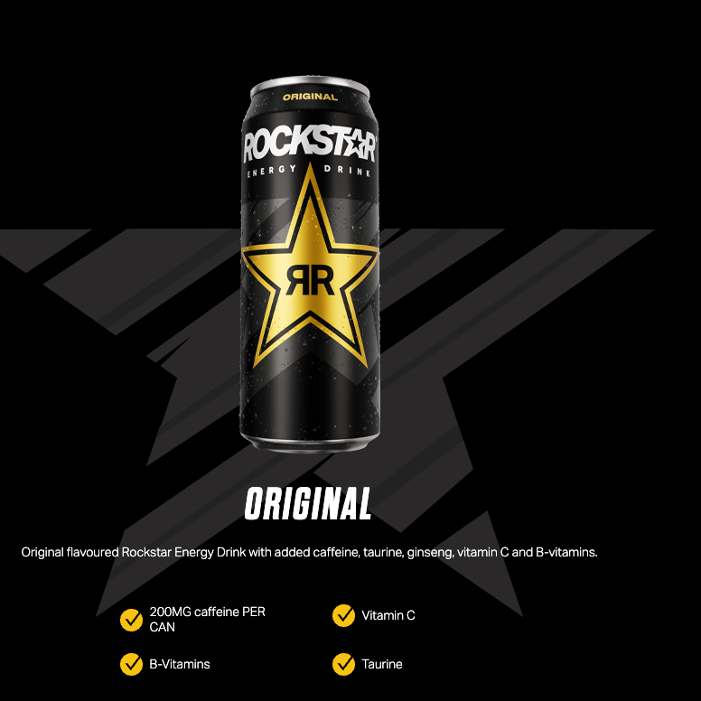 Rockstar | Rockstar Energy Drink - Bebida Energética 355 ml | 1 pza