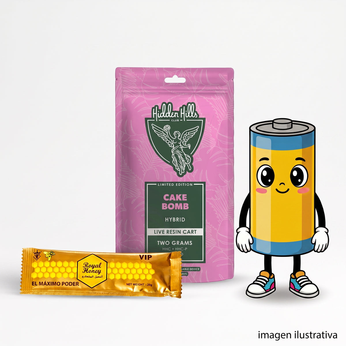 Royal Honey | Miel de Mejora Intimidad 20 g + REGALO CARTUCHO HIDDEN HILLS W.A.X 2gr + BATERIA Sorpresa