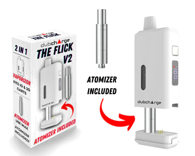 Dubcharge | Batería Flick V2 para Cartucho de Wax 510 | 550 mAh