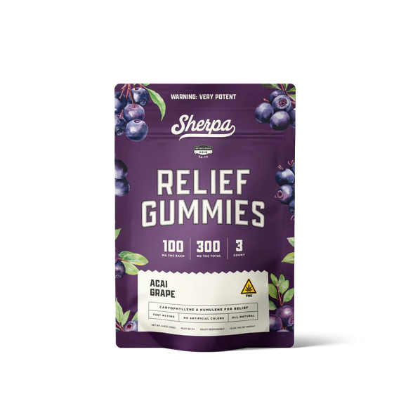 Sherpa | Gomitas THC 100 mg/pza | 1 o 3 piezas