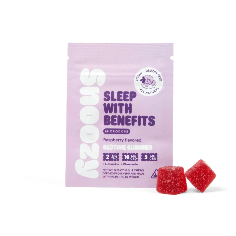 Snoozy | Gomitas Sleep With Benefits Microdosis CBD 10 mg/pza + Delta 9 THC 2 mg/pza + CBN | 2 o 20 piezas