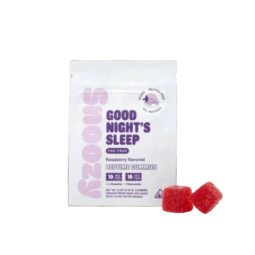 Snoozy | Gomitas Good Night´s Sleep Delta CBD 10 mg/pza + CBN 10 mg/pza | 2 o 20 Piezas