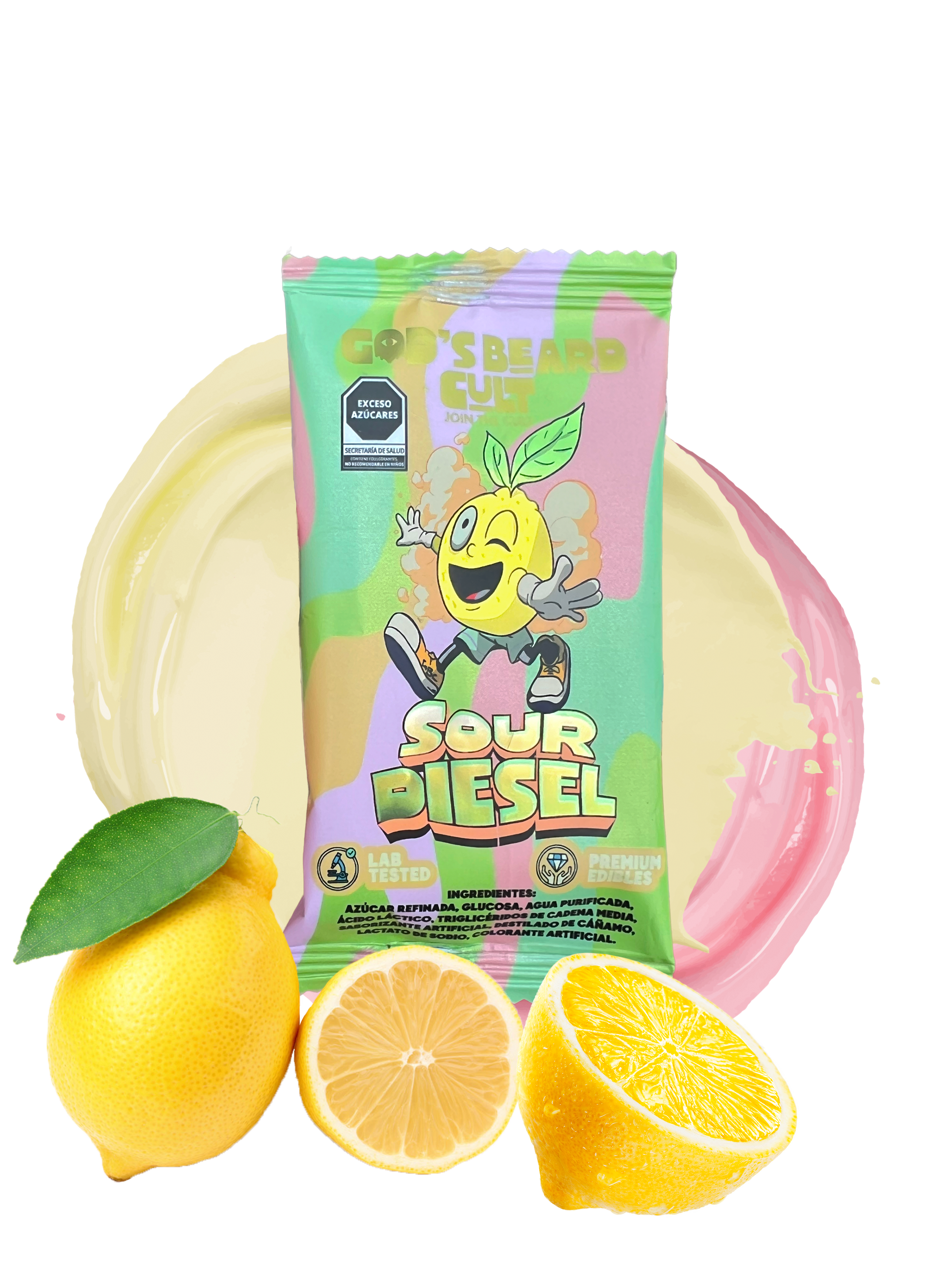 God´s Beard Cult | Paleta de caramelo Delta 9 THC 50 mg/pza | 1 pieza