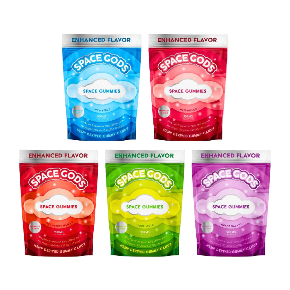 Zombi, Space Goods o Pure Delta 9 THC + CBD 2, 15 o 20 Piezas | Gomitas en Mal Estado