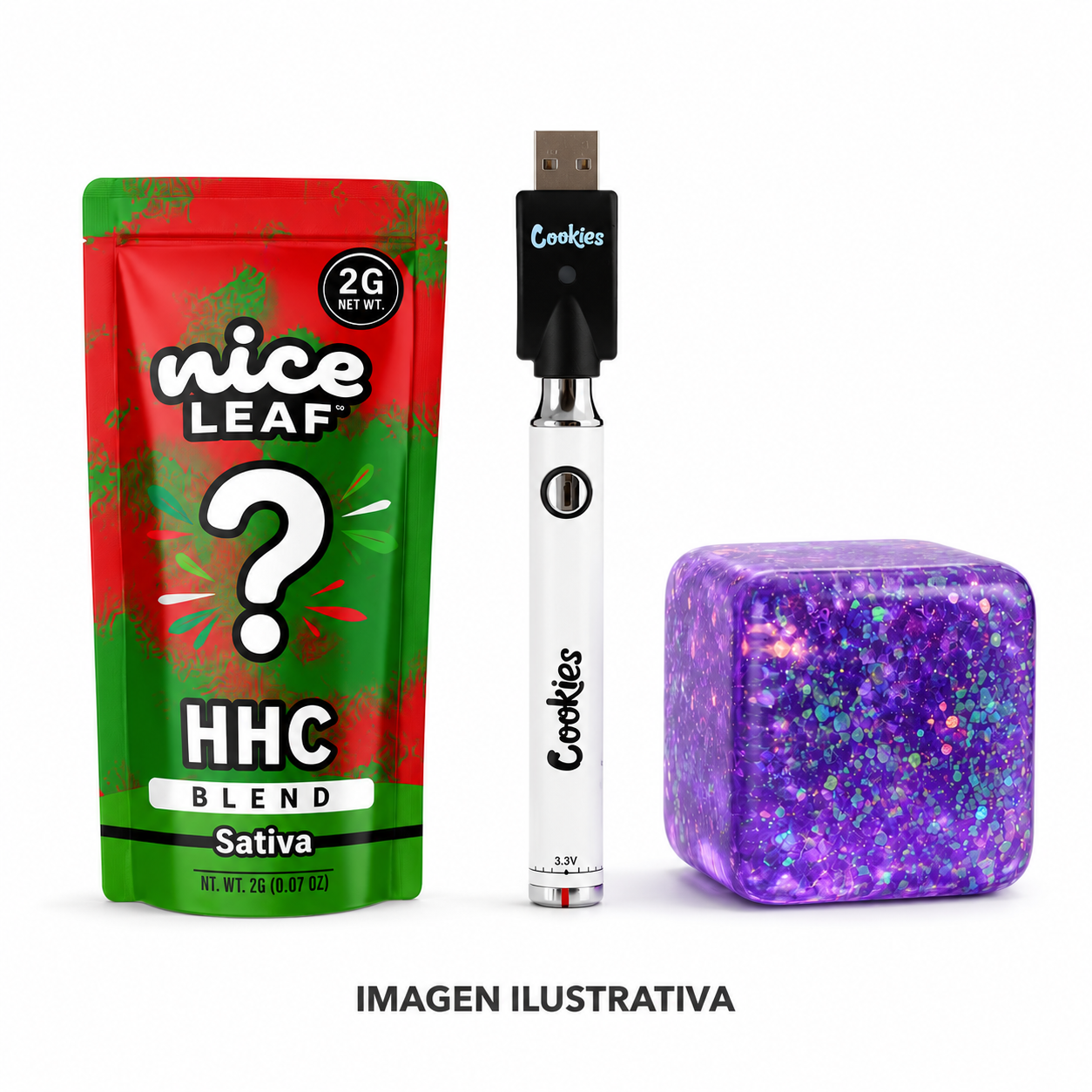 Stress Free Kit | Squeezy Toy + Cartucho de Wax Desechable HHC 2000 mg + Bateria  510 | 900 mAh