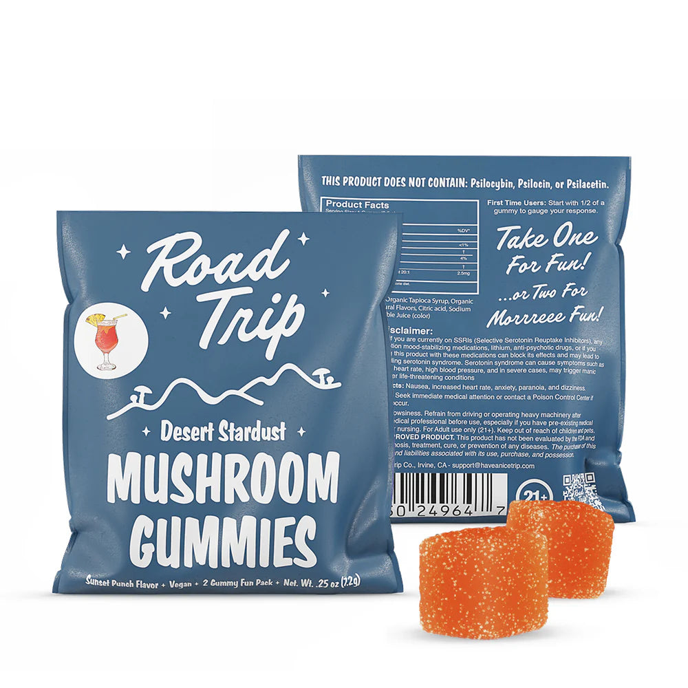 Road Trip | Gomitas Nootropicos + Melena de león | 2 piezas