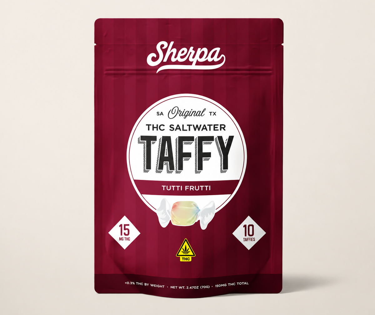 Sherpa | Taffy Delta-9 THC 15 mg/pza | 1 o 10 piezas
