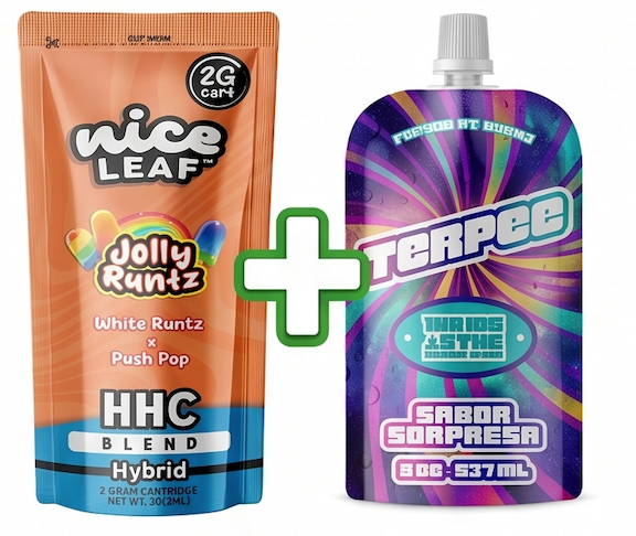 Combo 4:20 | Cartucho de Wax Desechable HHC 2000 mg + Liquid Lava Terpee Delta 9 THC 100 mg