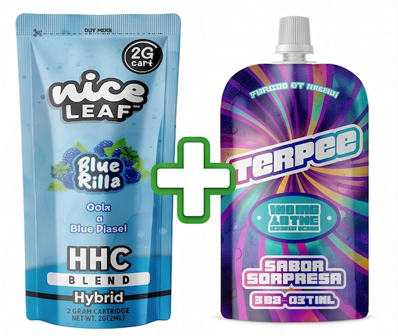 Combo 4:20 | Cartucho de Wax Desechable HHC 2000 mg + Liquid Lava Terpee Delta 9 THC 100 mg