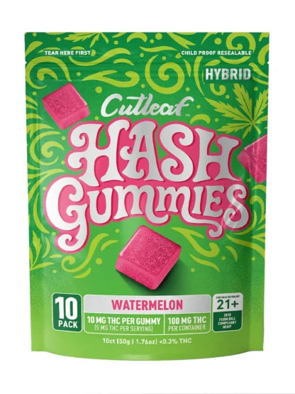 Cutleaf | Gomitas Hash Delta 9 THC 10 mg/pza | 10 piezas